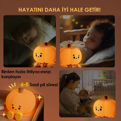 Sevimli Balkabağı Gece Lambası